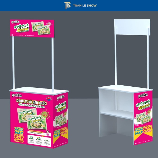  Thiết kế booth quảng cáo với ánh sáng và màu sắc bắt mắt