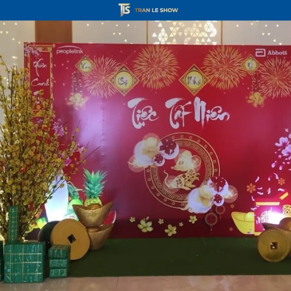 Khung backdrop dạng khối kim loại chắc chắn