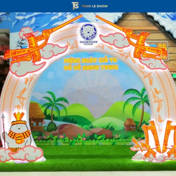 Lắp đặt backdrop theo yêu cầu khách hàng