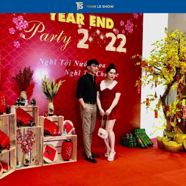 Thi công backdrop sự kiện Tết chuyên nghiệp