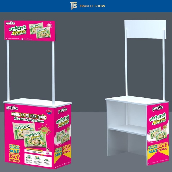 Booth di động gấp gọn phù hợp cho hoạt động marketing ngoài trời