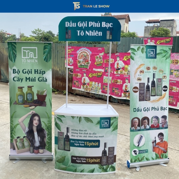 Booth di động gấp gọn phù hợp cho hoạt động marketing ngoài trời
