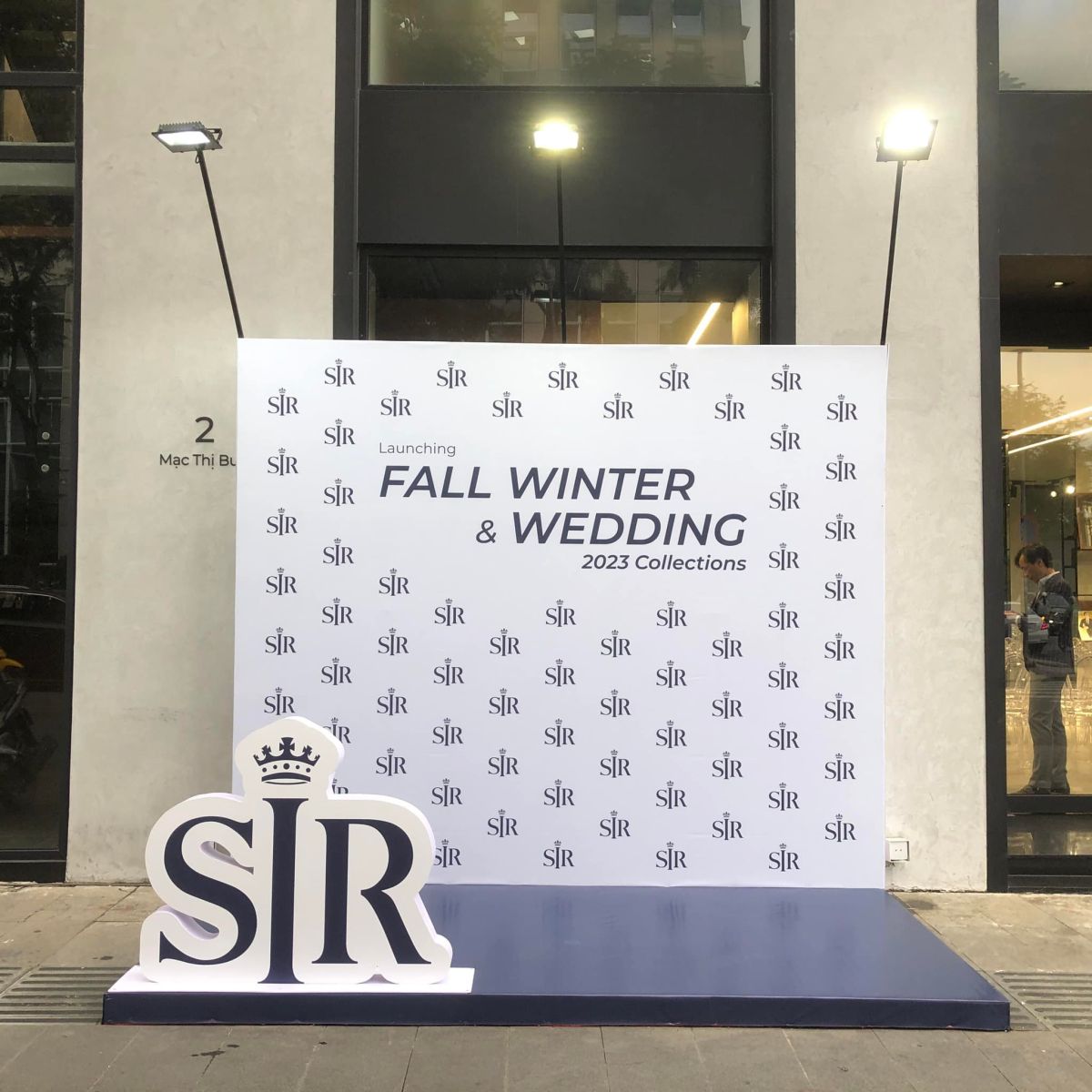 backdrop sự kiện khai trương