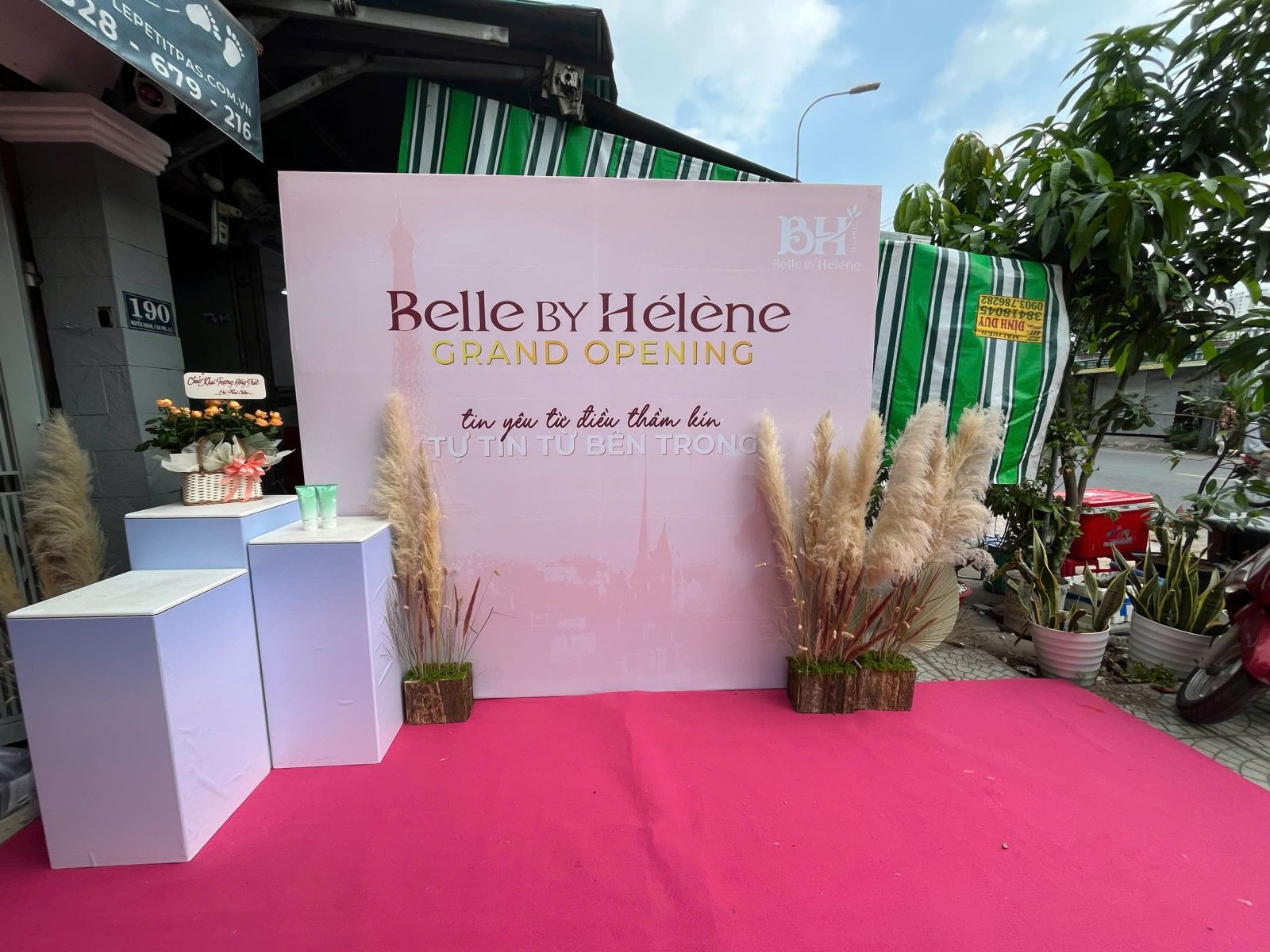 backdrop khai trương