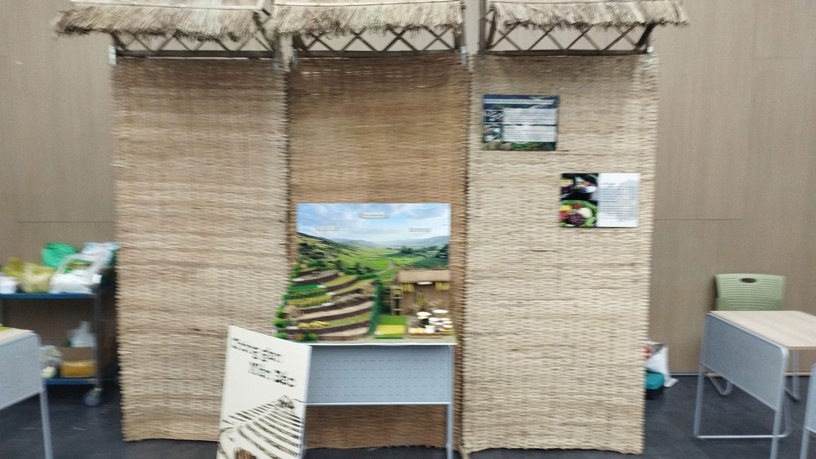 vách nhà lá checkin