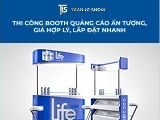 Thi công booth quảng cáo ấn tượng, giá hợp lý, lắp đặt nhanh