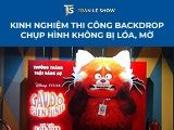 Kinh nghiệm thi công backdrop chụp hình không bị lóa, mờ
